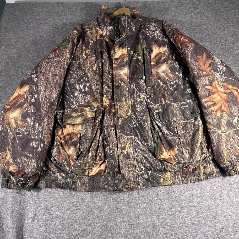 Remington Jacket Men 3XL Camo Down Break Up Hunting Reversible Mossy Oak Coat